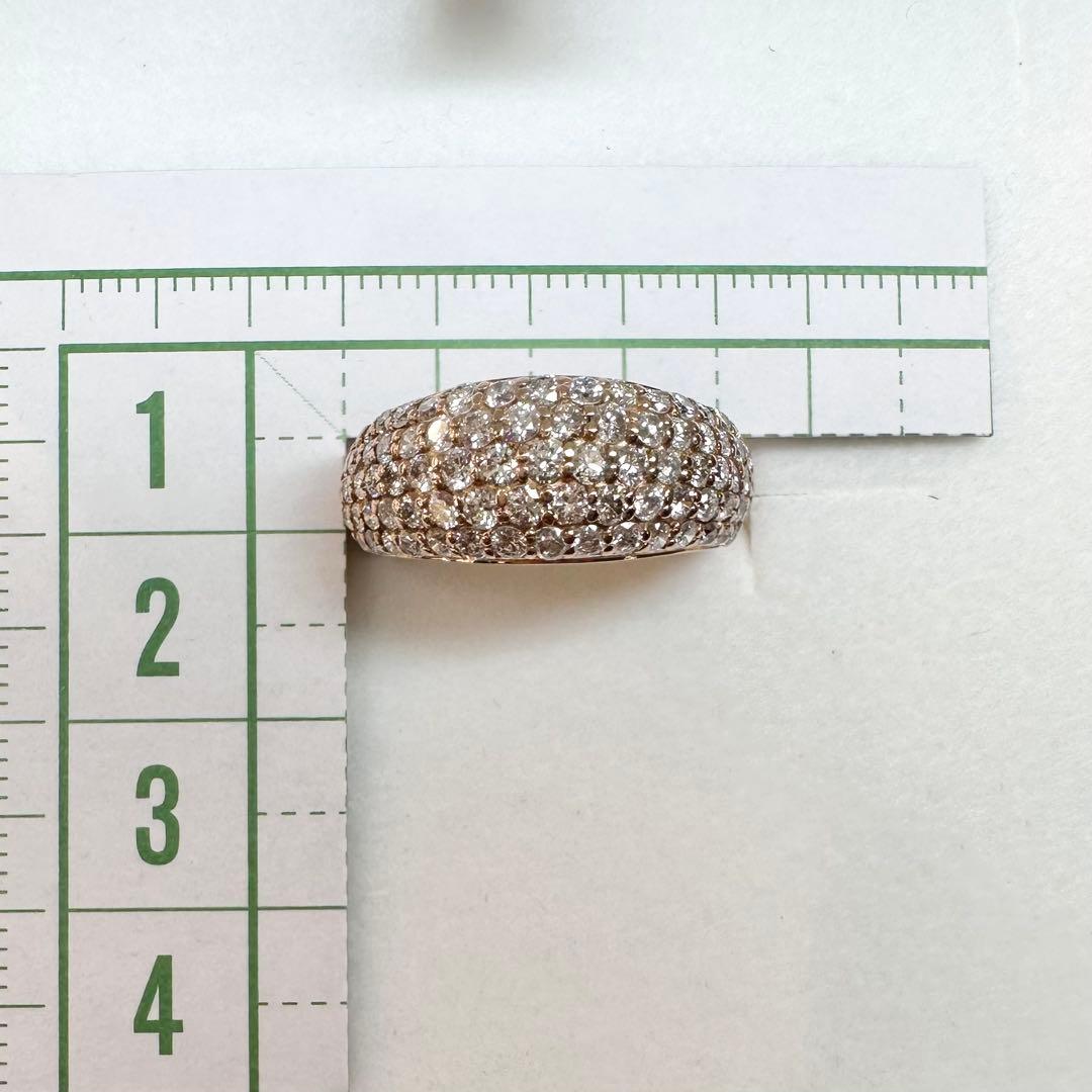 【K18】ダイヤモンド 1.50ct パヴェリング