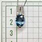 【美品】K18/PT900 アクアマリン 2.64ct ネックレス ダイヤ