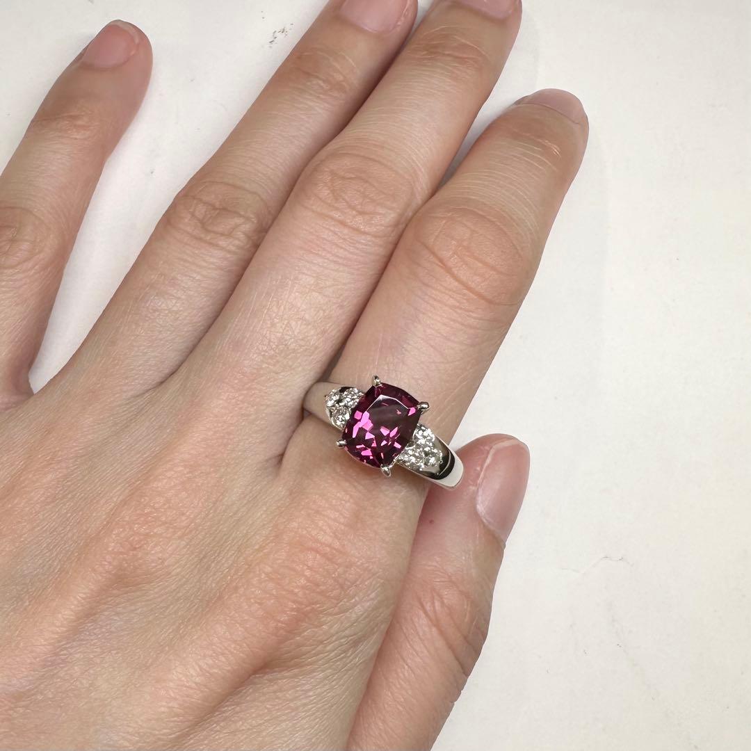 【美品】PT900 ロードライト 2.44ct リング