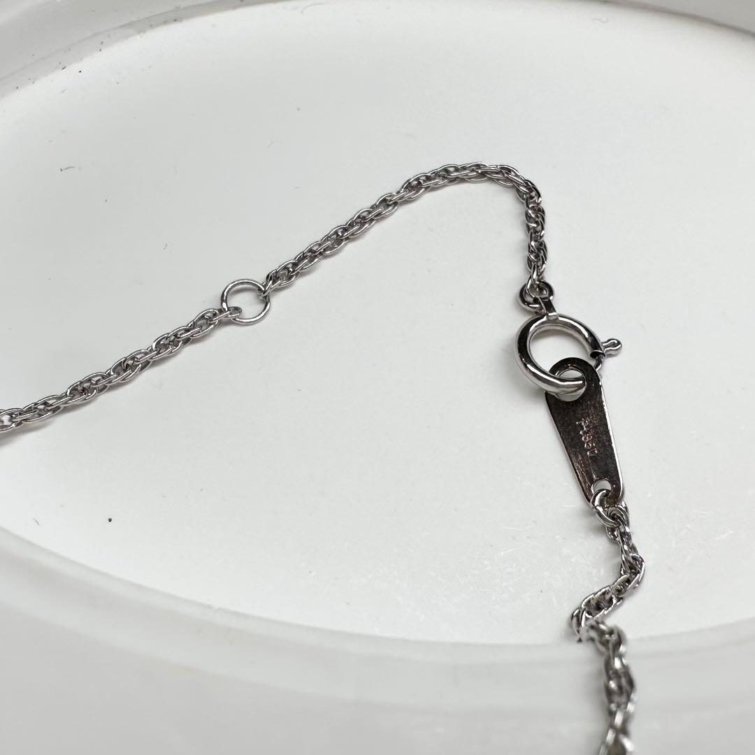 【美品】PT900 サファイア 0.89ct ダイヤモンド ネックレス