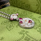 【美品】K18/PT850 ルビー0.4ct ネックレス