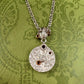 【美品】K18/PT850 ルビー0.4ct ネックレス