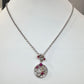 【美品】K18/PT850 ルビー0.4ct ネックレス