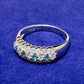K18WG パライバトルマリン ダイヤモンド リング 0.11ct