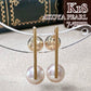 K18 あこや真珠 アコヤパール 7.5mm ロングピアス