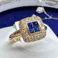 【K18】サファイア 0.68ct リング