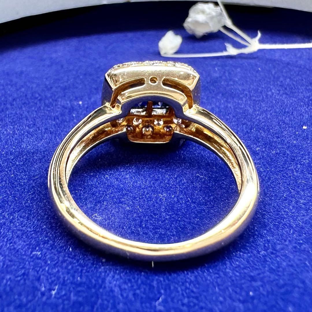 【K18】サファイア 0.68ct リング