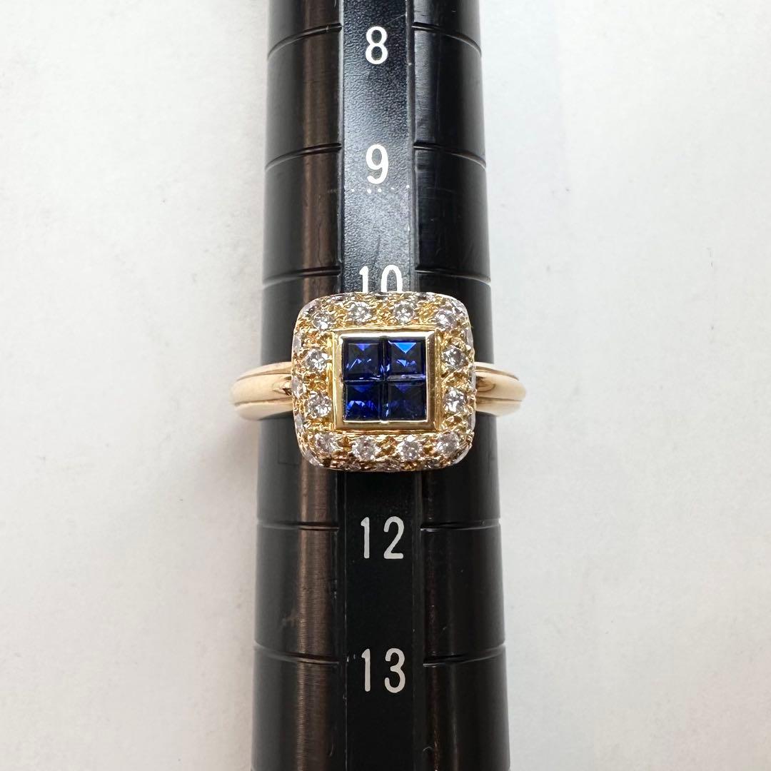 【K18】サファイア 0.68ct リング