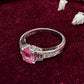 PT900 パパラチアサファイア1.37ct ダイヤモンドリング 希少 鑑別書付