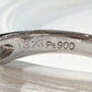 PT900 パパラチアサファイア1.37ct ダイヤモンドリング 希少 鑑別書付