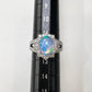 PT950 オパール ダイヤモンド リング 2.397ct 遊色効果 大粒