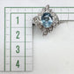 PT900 アクアマリン1.77ct ダイヤ リング 豪華デザイン ヴィンテージ