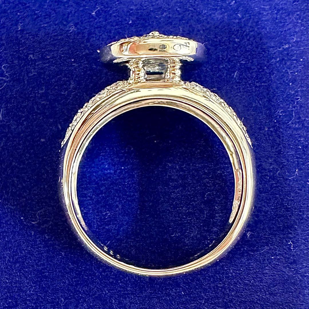 【美品】PT950 サファイア 0.92ct リング