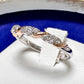 K18 ダイヤモンド リング 0.25ct コンビカラー