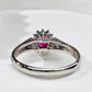 【美品】PT900 ルビー 0.8ct リング
