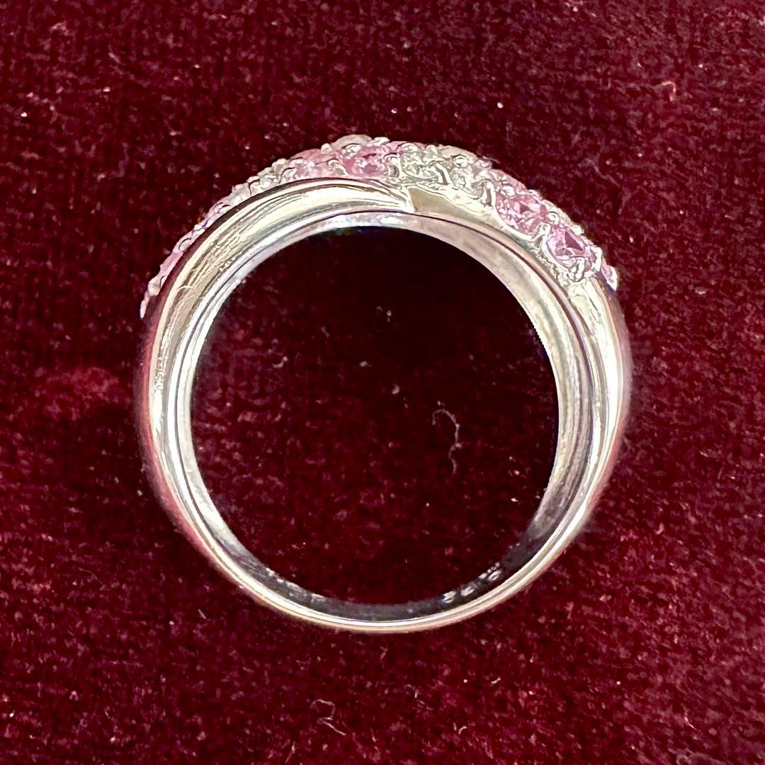 【K18】ピンクサファイア1.0ct リング