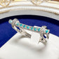 PT900 パライバトルマリン0.14ct ダイヤモンドリング