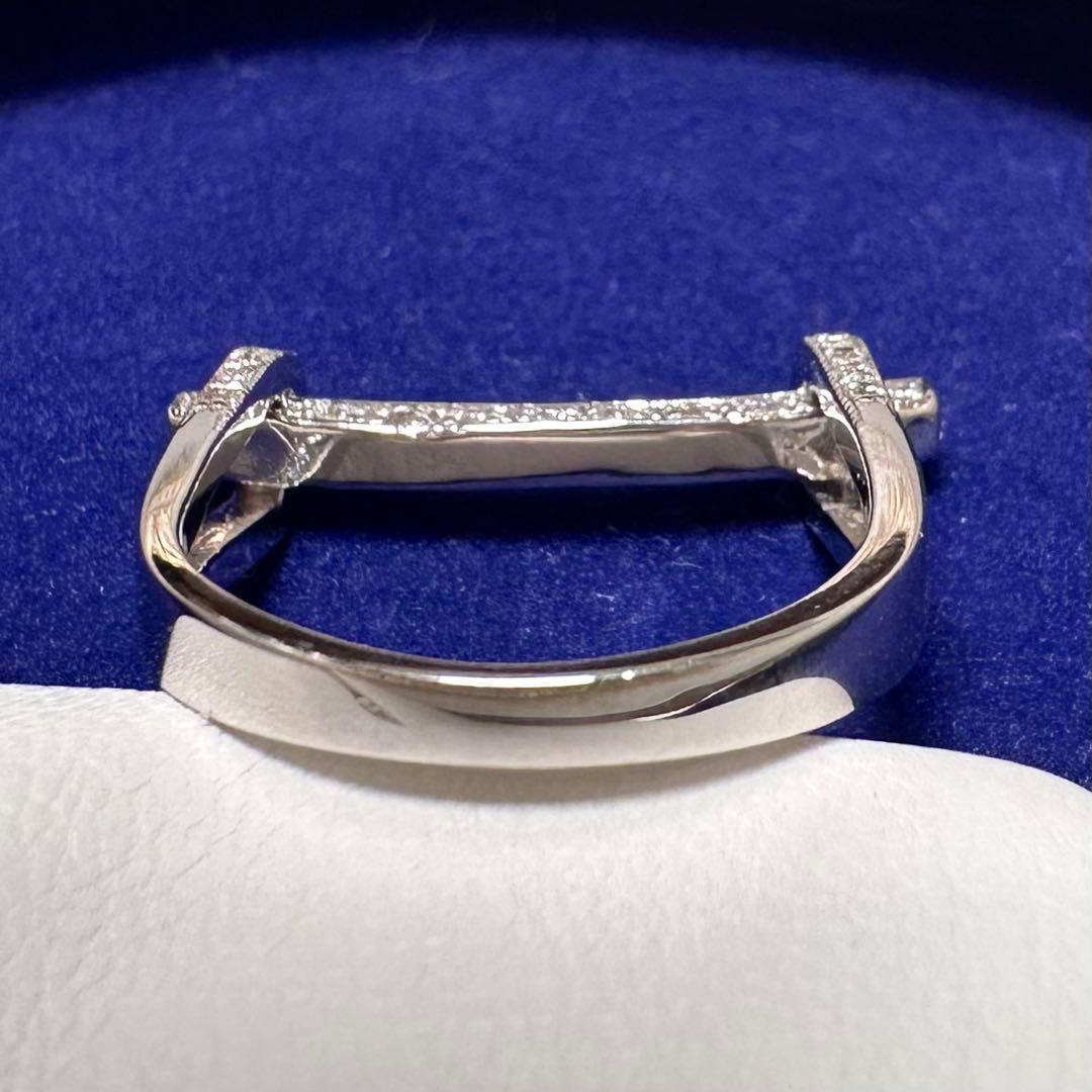 PT900 パライバトルマリン0.14ct ダイヤモンドリング