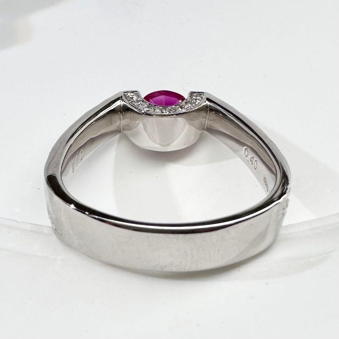 【K18】ピンクサファイア 0.40ct リング