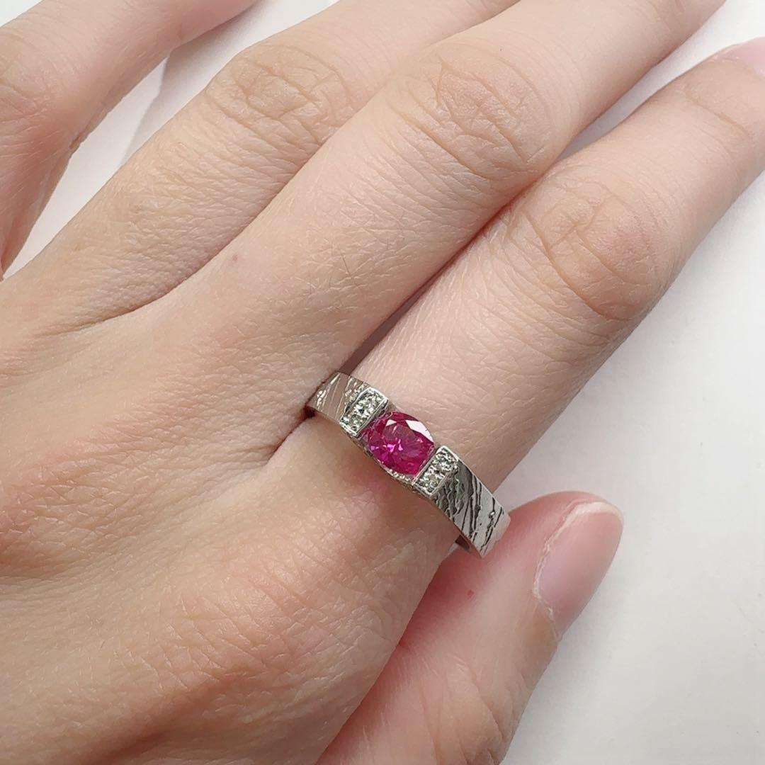 【K18】ピンクサファイア 0.40ct リング