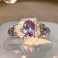 PT900 アレキサンドライト ダイヤモンド リング 0.88ct 希少石