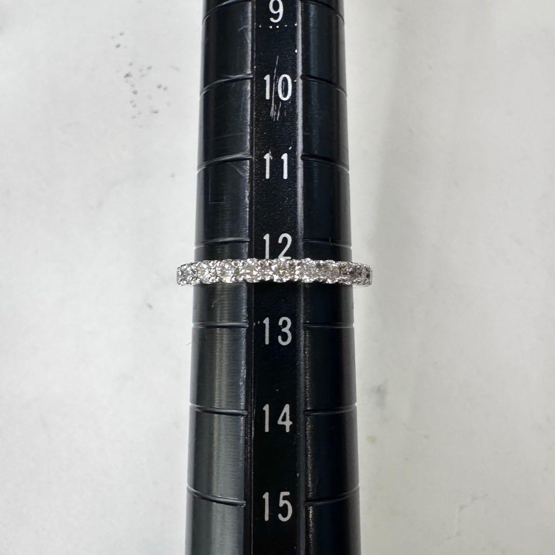 PT900 ダイヤモンド ハーフエタニティ リング 0.46ct