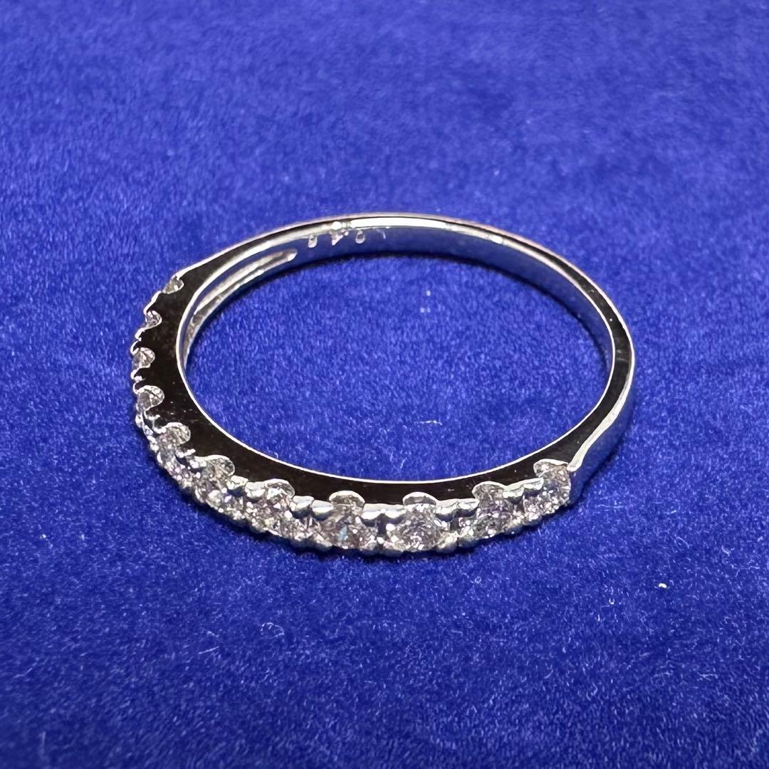 PT900 ダイヤモンド ハーフエタニティ リング 0.46ct
