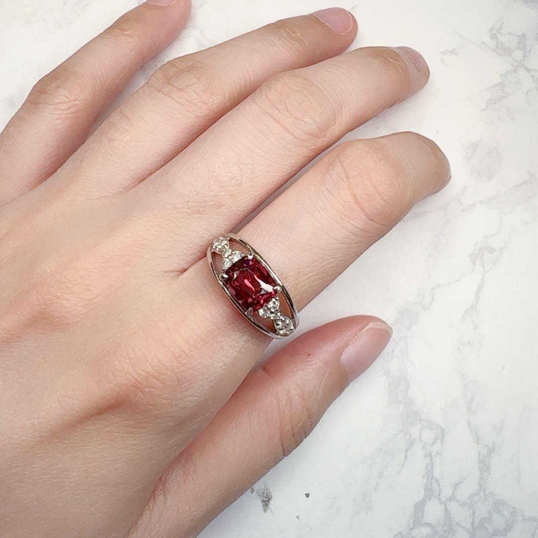 【美品】PT900 スピネル1.77ct リング