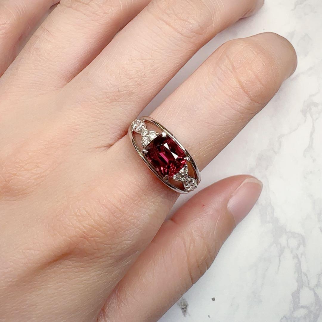 【美品】PT900 スピネル1.77ct リング