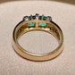 PT900/K18 エメラルド リング ダイヤモンド 1.26ct