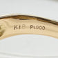 PT900/K18 エメラルド リング ダイヤモンド 1.26ct