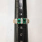 PT900/K18 エメラルド リング ダイヤモンド 1.26ct