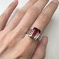 PT900 ウォーターメロントルマリン リング　5.12ct 大粒