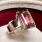 PT900 ウォーターメロントルマリン リング　5.12ct 大粒