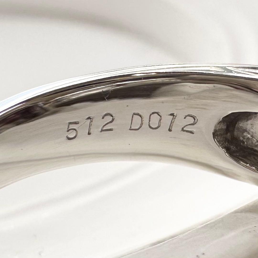 PT900 ウォーターメロントルマリン リング　5.12ct 大粒