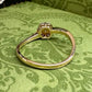 【K18】ダイヤモンド 0.3ct リング 花デザイン