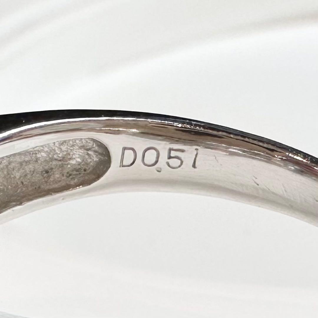 【美品】PT900 アクアマリン 3.18ct リング