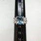 【美品】PT900 アクアマリン 3.18ct リング