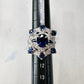 PT900 サファイア 2.16ct ダイヤモンド デザインリング 雪モチーフ