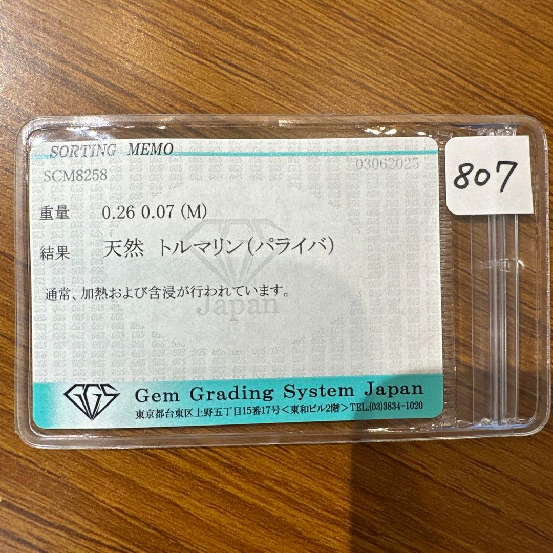 【美品】PT900 パライバトルマリン0.26ct ダイヤ リング