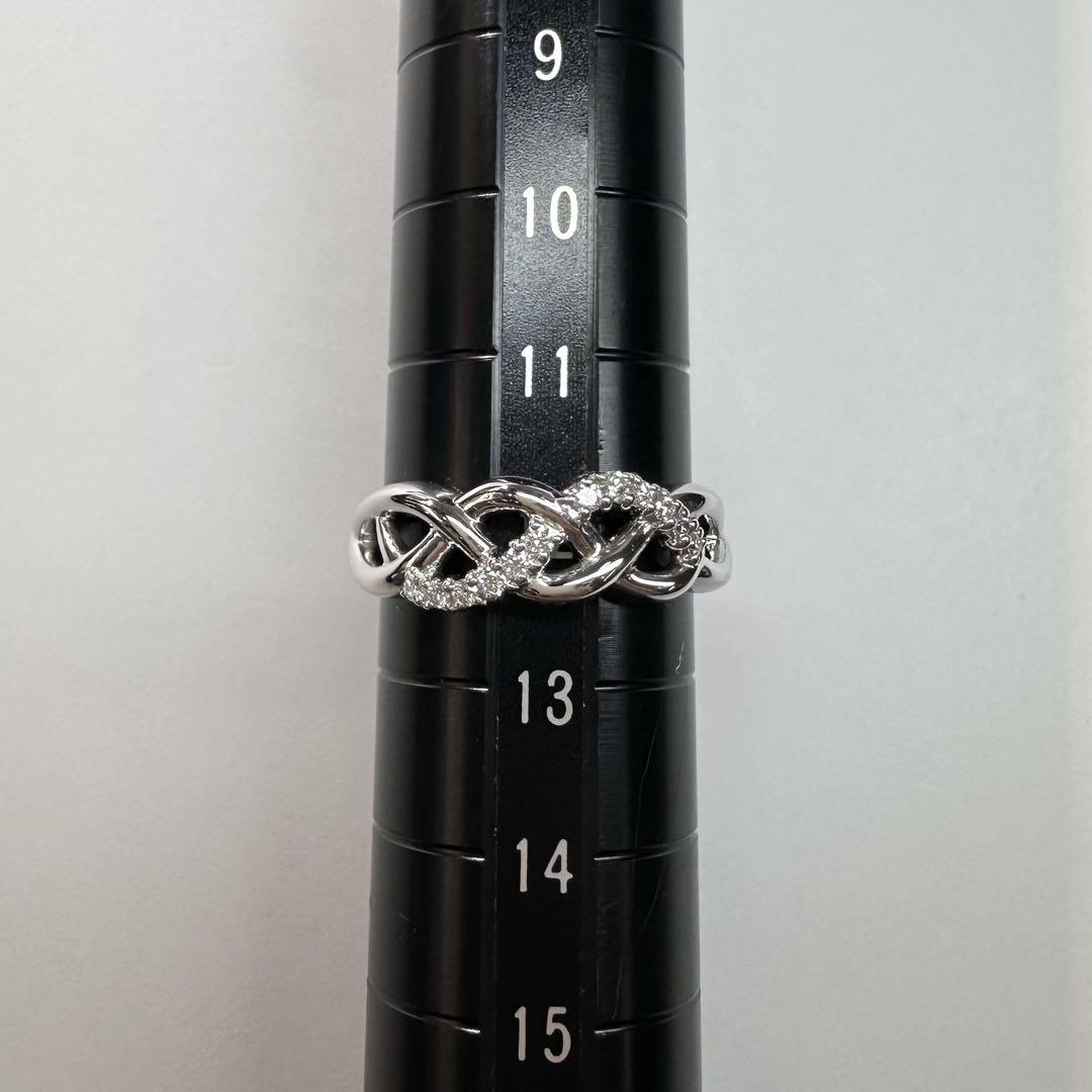 【TASAKI 田崎】K18 ホワイトゴールド ダイヤ0.11ctリング