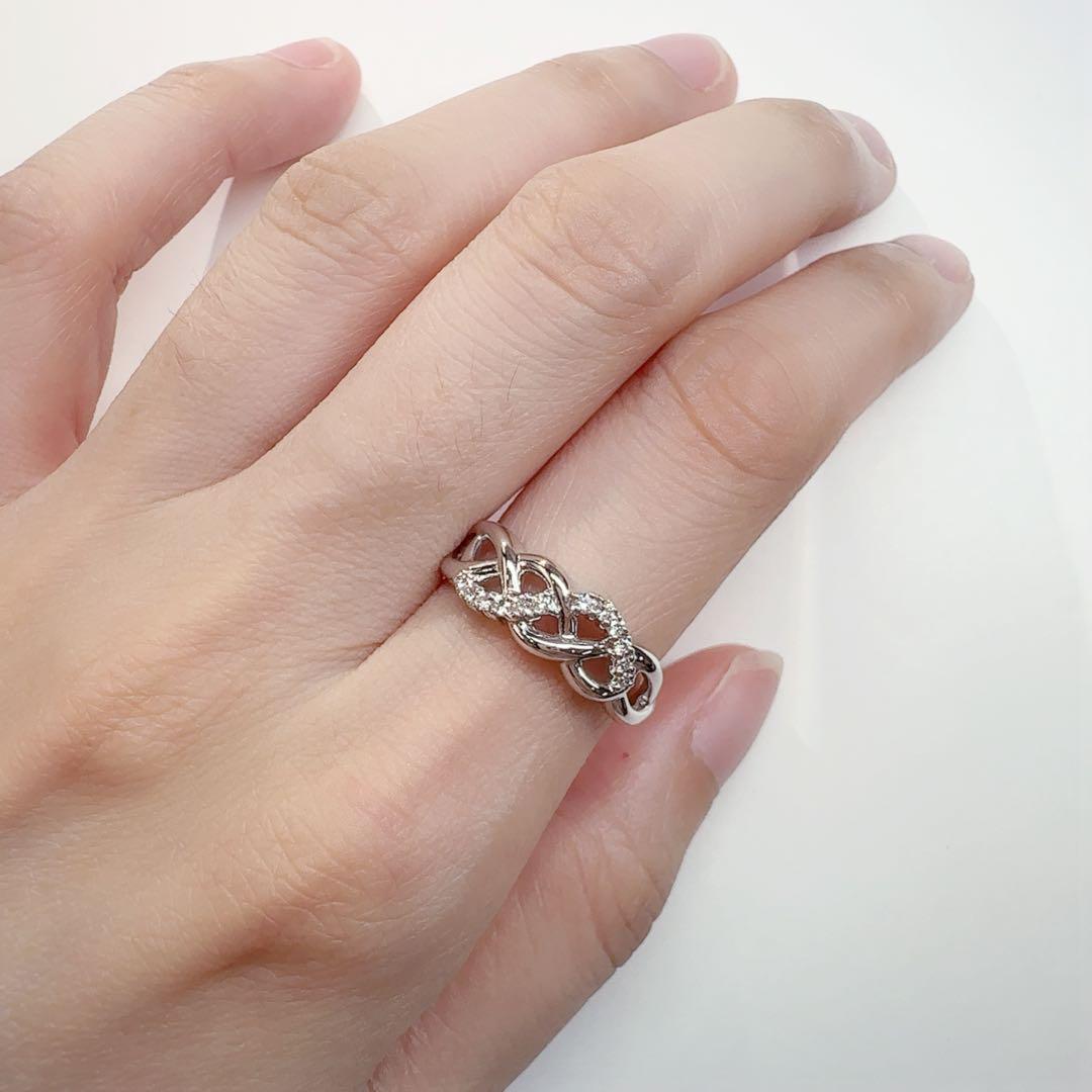 【TASAKI 田崎】K18 ホワイトゴールド ダイヤ0.11ctリング