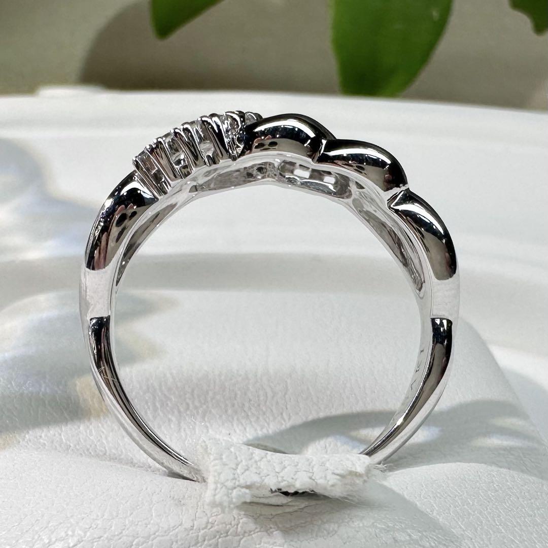 【TASAKI 田崎】K18 ホワイトゴールド ダイヤ0.11ctリング