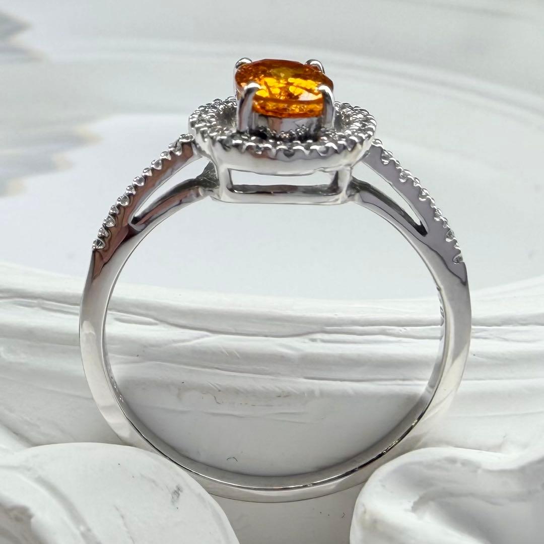 【K18】スペサルティンガーネット 1.08ct リング
