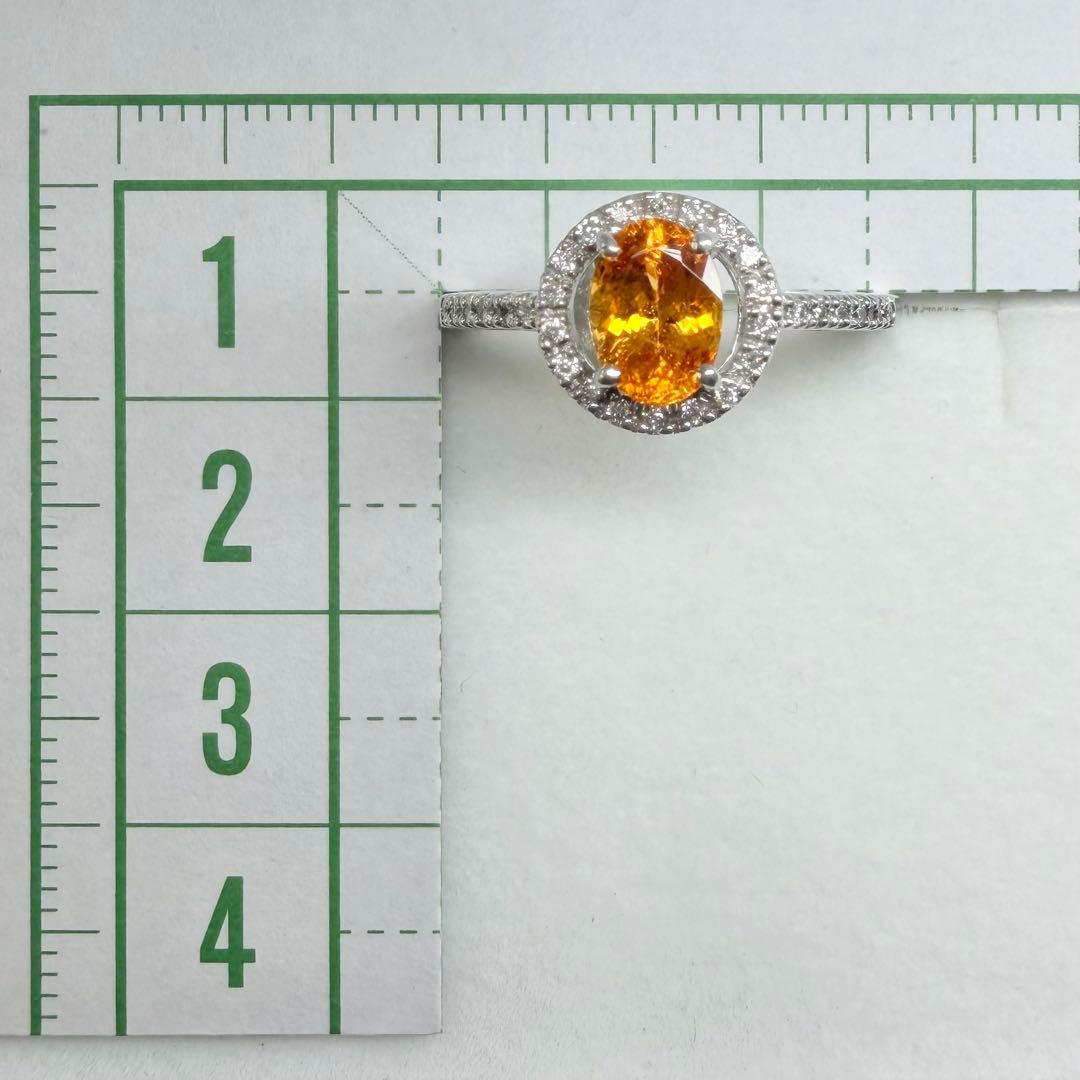 【K18】スペサルティンガーネット 1.08ct リング