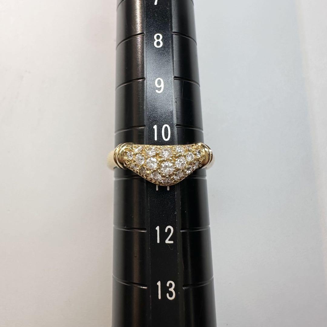 【K18】ダイヤモンド 0.31ct リング
