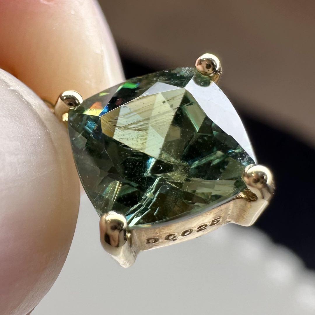 【K18】デマントイドガーネット1.27ct サンタマリアアクア　ペンダント