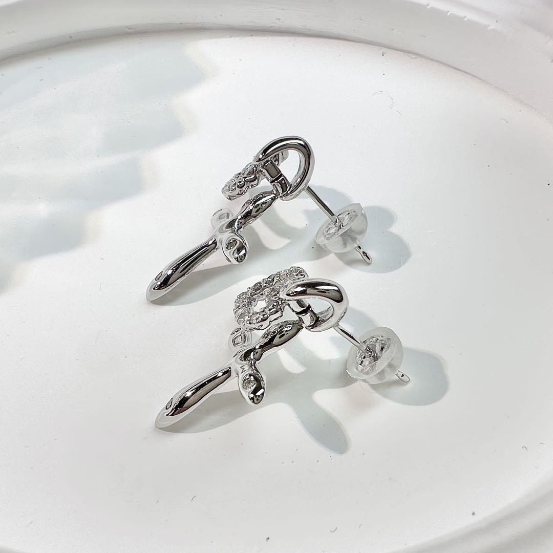 【K18WG】ダイヤモンド 0.14ct*2ピアス ハート 十字架 K18WG】ダイヤモンド 0.14ct*2ピアス ハート 十字架 – ABABIL.gems