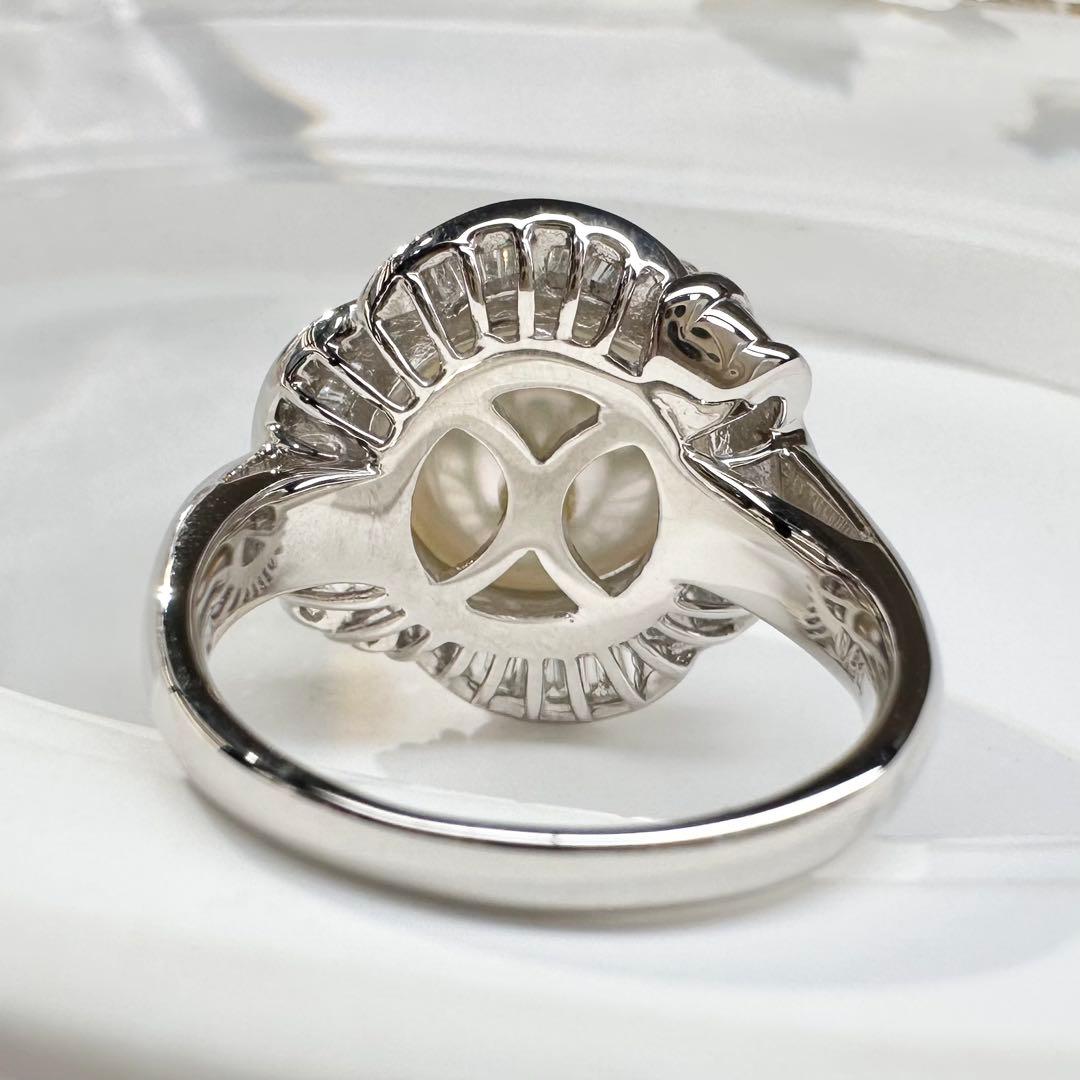 【美品】PT900 大渓地パール 12.8mm リング