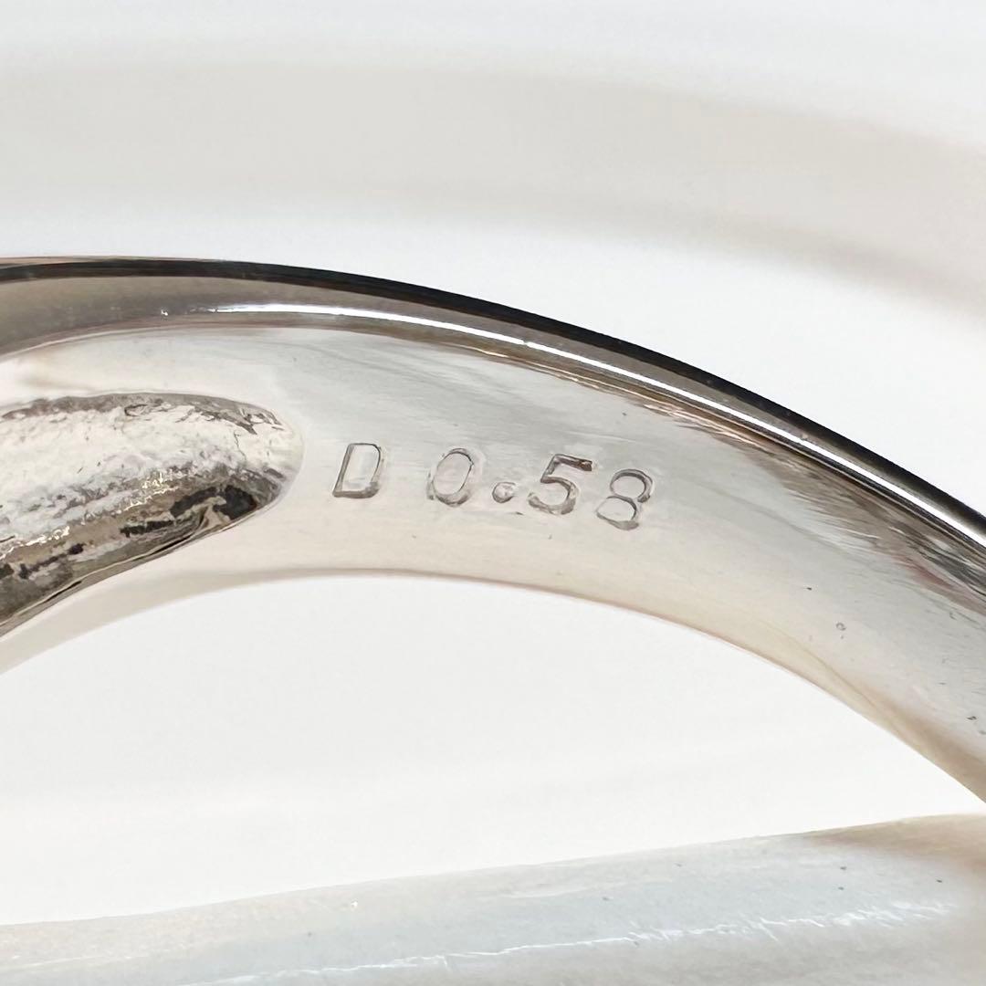 【美品】PT900 アクアマリン 1.06ct リング ダイヤ